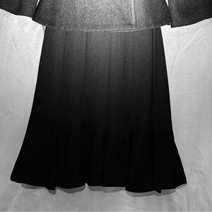 Elegant Black Midi Skirt